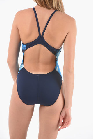 SWIM One-Piece Swimsuit RACERBACK with Patterned Side Detail