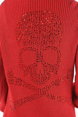 COUTURE EST.1978 Braided Knitted Mini Dress With Macrame' Laces Detail and Embellished Rhineston
