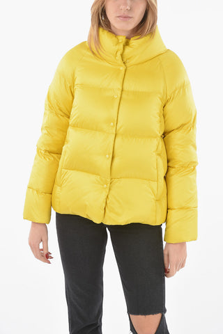 High-neck BRERA Down Jacket with Automatic-button Fastening