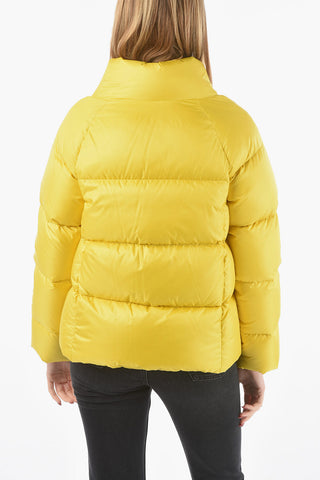 High-neck BRERA Down Jacket with Automatic-button Fastening
