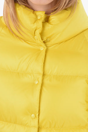 High-neck BRERA Down Jacket with Automatic-button Fastening