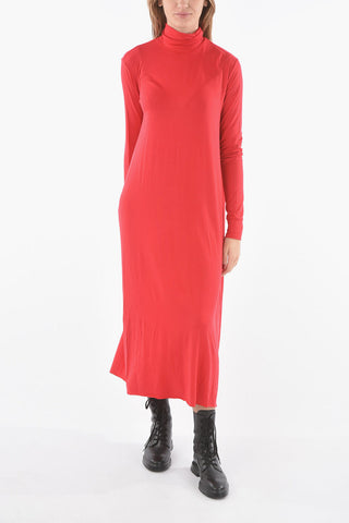 Maxidress a Collo Alto SOUS PULL in Misto Modal