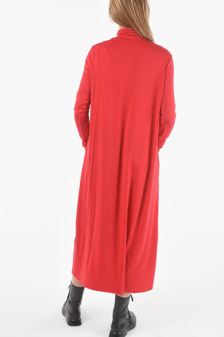 Maxidress a Collo Alto SOUS PULL in Misto Modal
