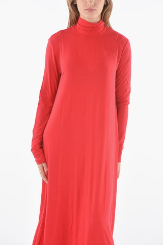Maxidress a Collo Alto SOUS PULL in Misto Modal