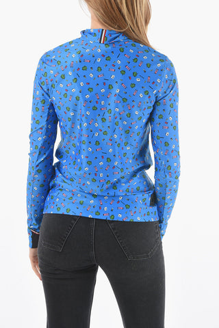 3 GRENOBLE Turtleneck Patterned Top