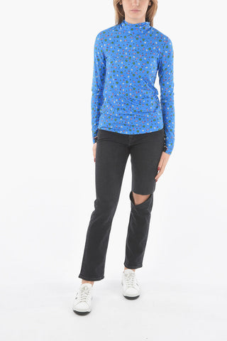 3 GRENOBLE Turtleneck Patterned Top