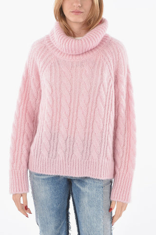 Aran Silk Mohair GRAYSON Turtle-neck Sweater