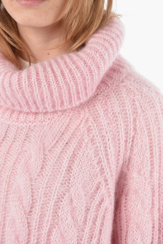 Aran Silk Mohair GRAYSON Turtle-neck Sweater