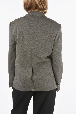 Blazer Monopetto BIRD in Misto Lana con Revers Classico