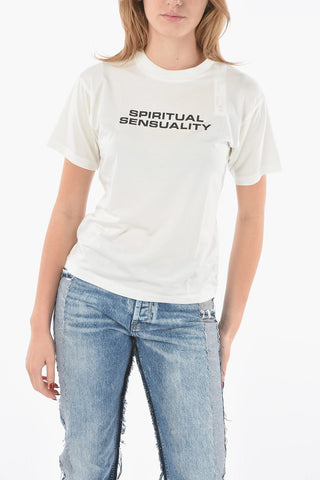 Crewneck T-shirt with Logo Print