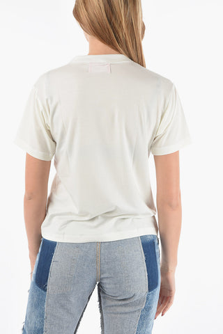 Crewneck T-shirt with Logo Print