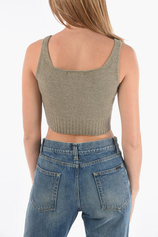 Wool and Cashmere Crop Top