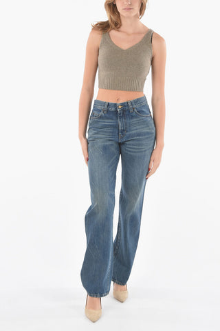 Wool and Cashmere Crop Top
