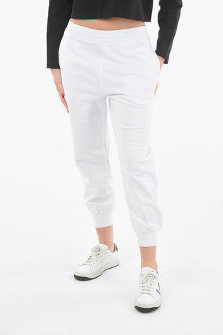 Brushed Cotton Joggers with Logo Print