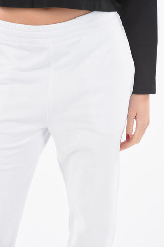 Brushed Cotton Joggers with Logo Print
