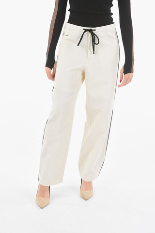 2 Pocket Drawstring Twill Wool Blend Pants