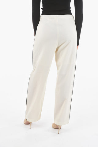 2 Pocket Drawstring Twill Wool Blend Pants