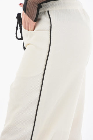 2 Pocket Drawstring Twill Wool Blend Pants
