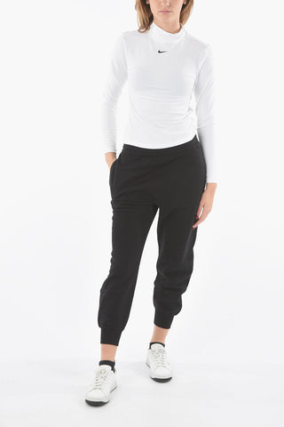 T-Shirt Mock-Neck a Manica Lunga