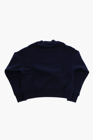 Fleeced Cotton BEAR Crew-Neck Sweatshirt