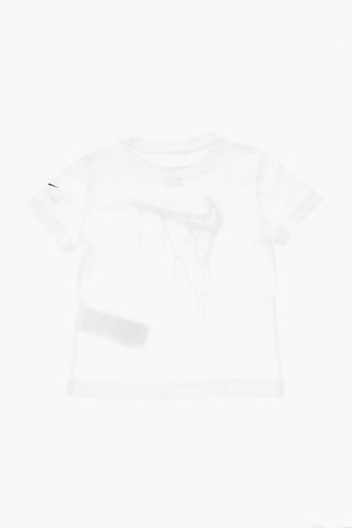 T-shirt Girocollo con Stampa Frontale