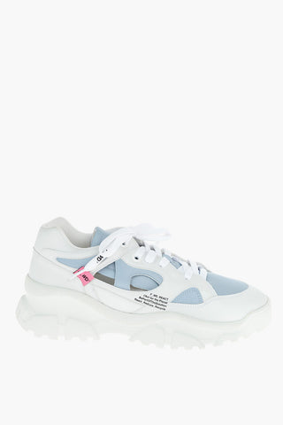 Sneakers in Ecopelle con Dettagli Cut-Out