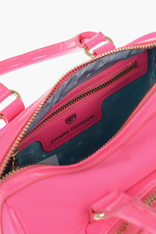 Mini Bauletto EYELIKE POCKET Fluo con Catena Dorata
