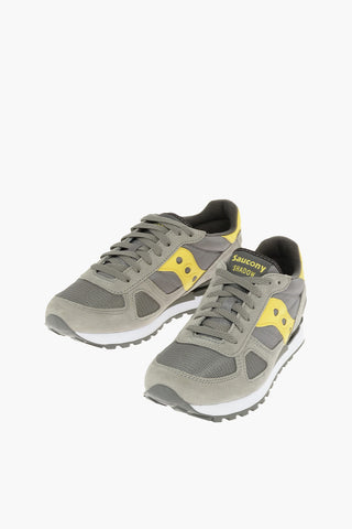 Fabric and Leather Sneakers