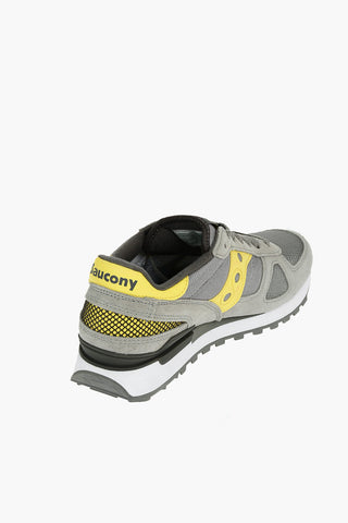 Fabric and Leather Sneakers