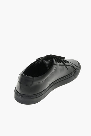 Sneakers in Pelle a Tinta Unita