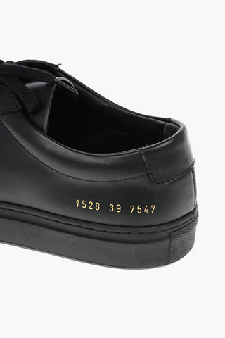 Sneakers in Pelle a Tinta Unita