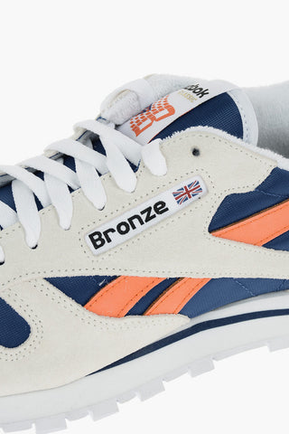 BRONZE Fabric and Leather Sneakers