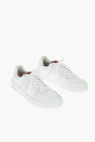 Sneakers in Pelle a Tinta Unita