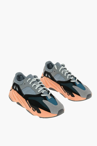 YEEZY Perforated Sole and Suede BOOST 700 Low-Top Sweakers with with Colored Sole