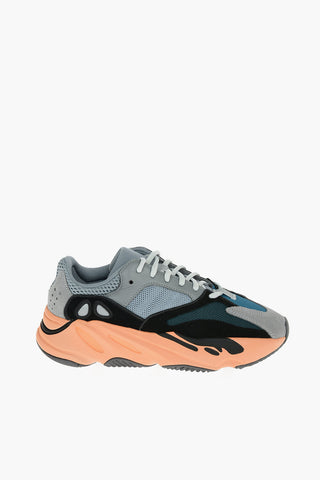 YEEZY Perforated Sole and Suede BOOST 700 Low-Top Sweakers with with Colored Sole