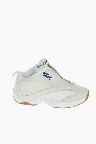 BRONZE Textured Leather ANSWER IV Sneakers With Zip Closure