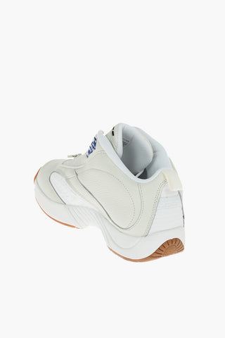 BRONZE Textured Leather ANSWER IV Sneakers With Zip Closure