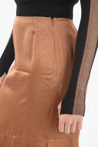 Gonna a Trapezio SILAS in Viscosa con Zip Laterale