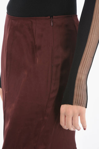 Gonna a Trapezio SILAS in Viscosa con Zip Laterale