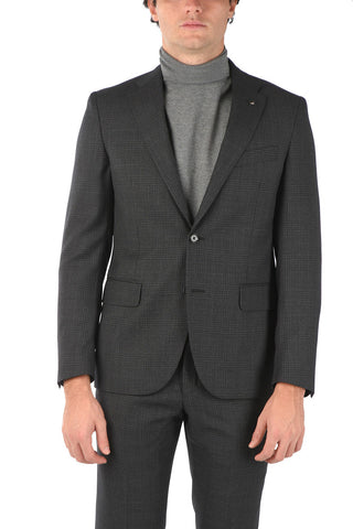 CC COLLECTION Abito 2 Bottoni RIGHT con Motivo District Check