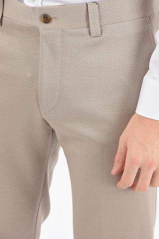 4 Pockets Jacquard Cotton Blend LIGHT Pants