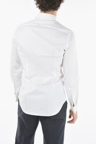 CC COLLECTION Camicia Plain Herringbone Con Collo Francese