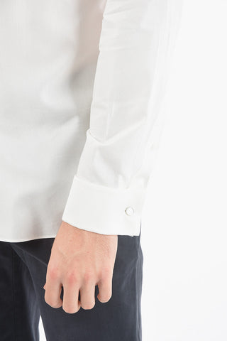 CC COLLECTION Camicia a Pois con Colletto per Papillon
