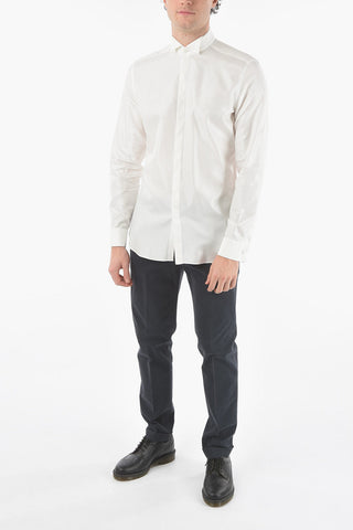 CC COLLECTION Camicia a Pois con Colletto per Papillon