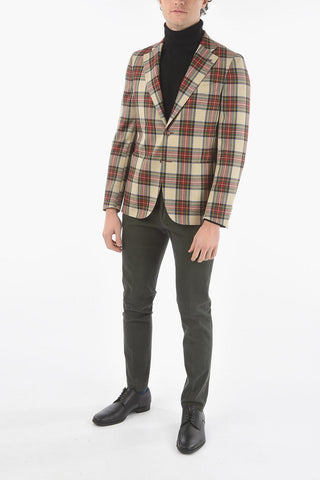 CC COLLECTION Blazer Semifoderato REWARD con Motivo Plaid Check