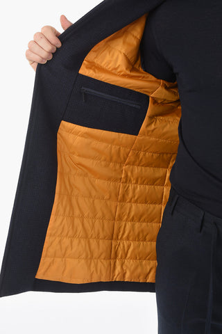 CC COLLECTION O. COAT Houndstooth Wool Blend Quilted Coat