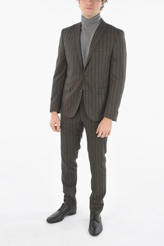 CC COLLECTION Virgin wool-blend RESET Suit with Peak Lapel