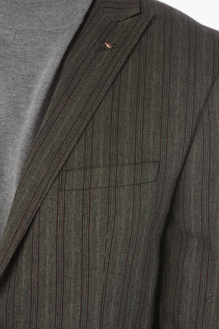 CC COLLECTION Virgin wool-blend RESET Suit with Peak Lapel
