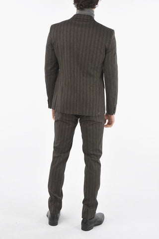 CC COLLECTION Virgin wool-blend RESET Suit with Peak Lapel