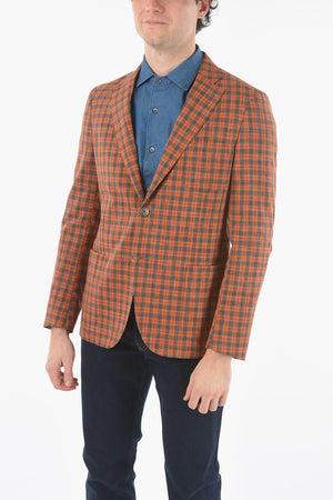 CC COLLECTION Blazer Semifoderato Plaid Check  con Tasche a Toppa
